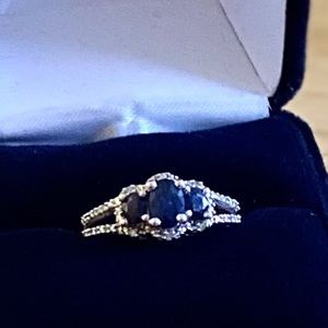 Sapphire & Diamond ring